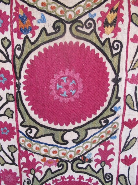 Silk Suzani Panel, Uzbekistan