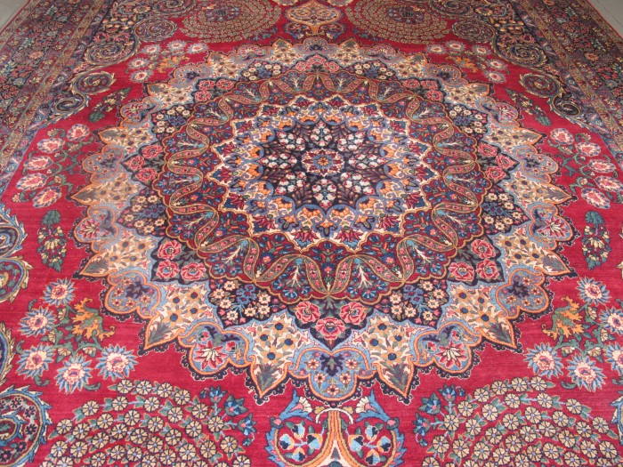 Sumptuous Persian Yazd Carpet