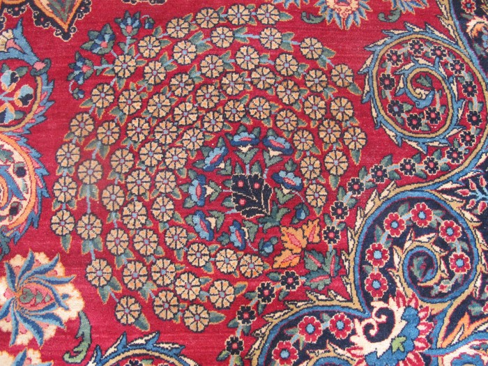 Sumptuous Persian Yazd Carpet