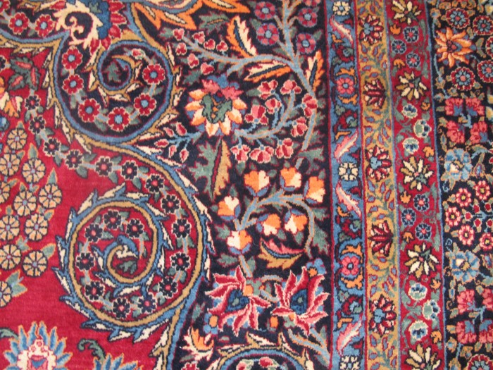 Sumptuous Persian Yazd Carpet