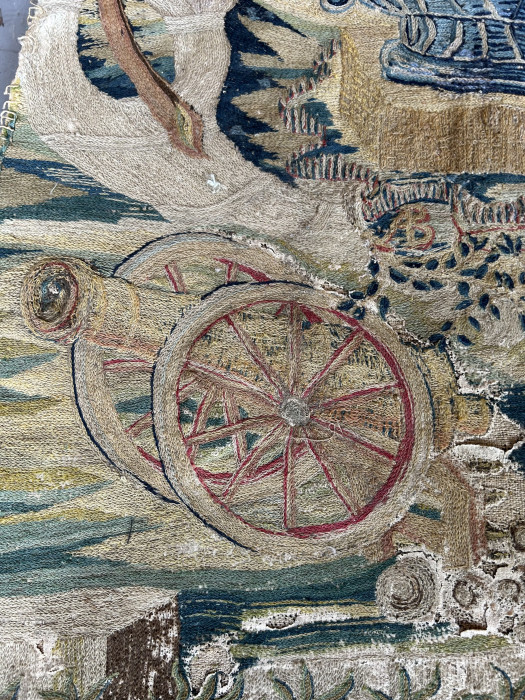 18th Century French Needlework Fragment