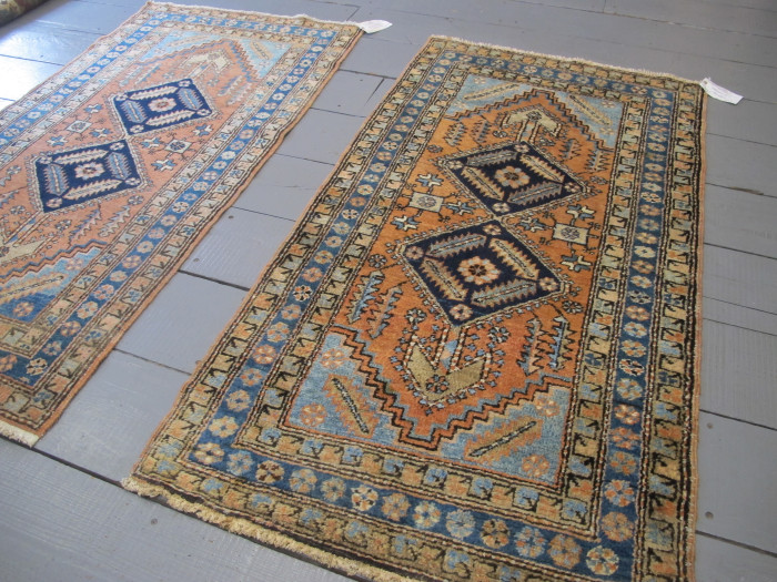 Rare Pair of Heriz Rugs