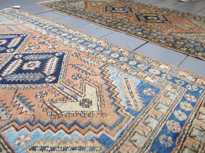 Rare Pair of Heriz Rugs