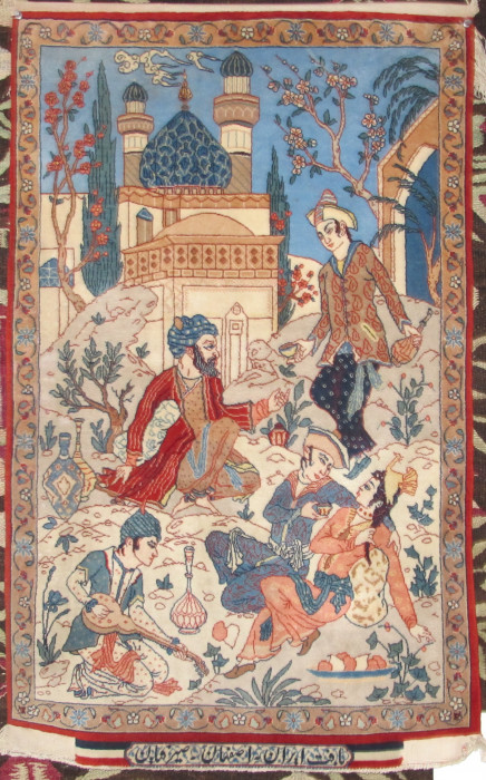 Exceptional Isfahan 'Seirafian' Miniature Rug