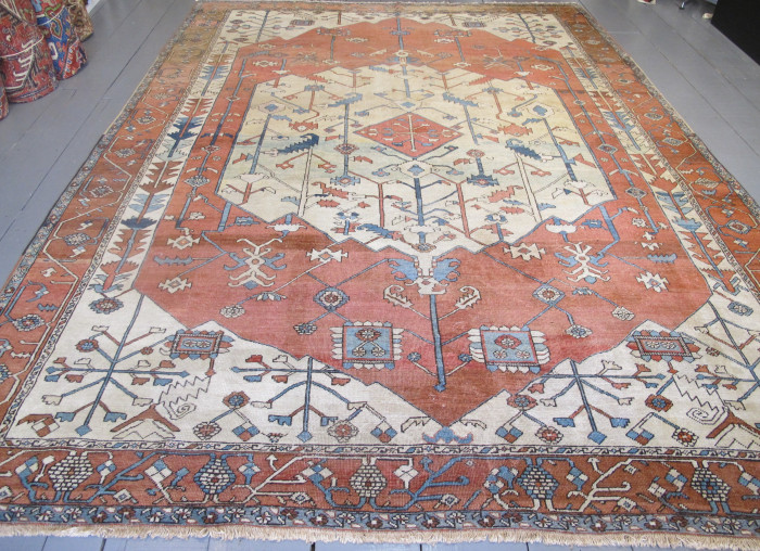 Antique Serapi Carpet