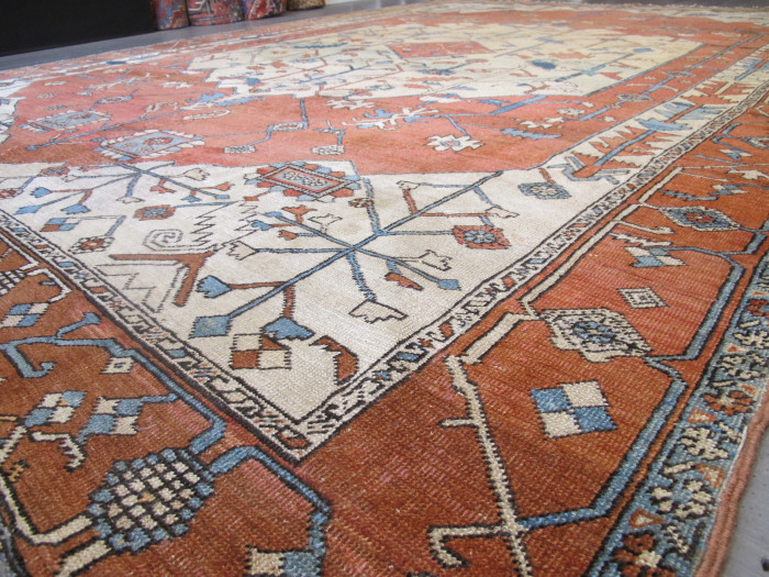 Antique Serapi Carpet