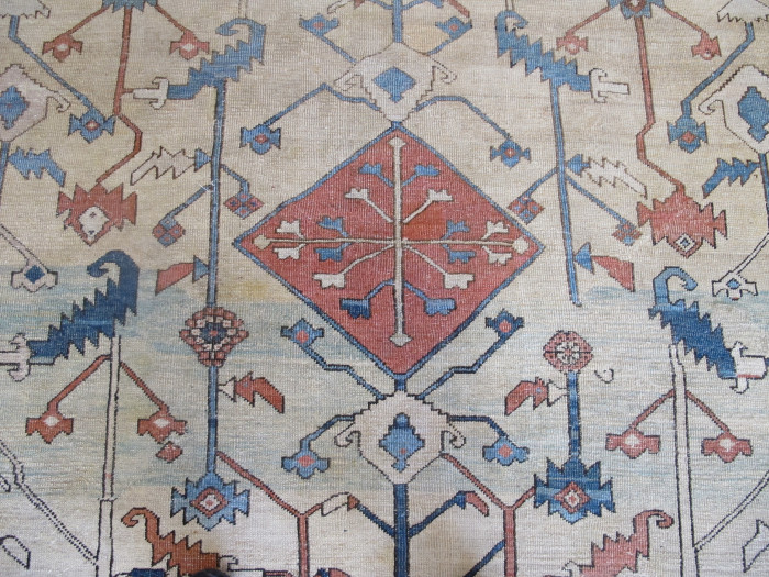 Antique Serapi Carpet