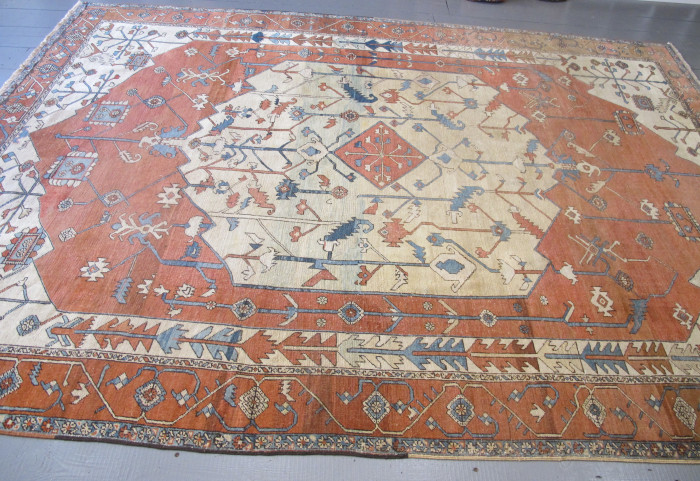 Antique Serapi Carpet