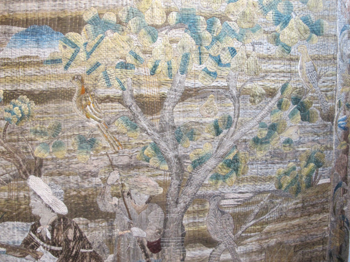 Rare Italian Floss Silk Tapestry