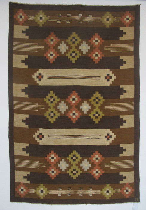 Vintage Swedish Wool Kilim