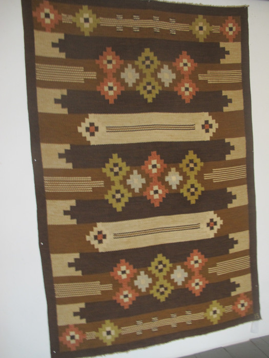 Vintage Swedish Wool Kilim