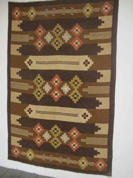 Vintage Swedish Wool Kilim