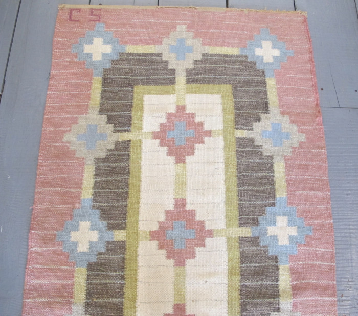 Mid-Century Swedish Kilim Runner