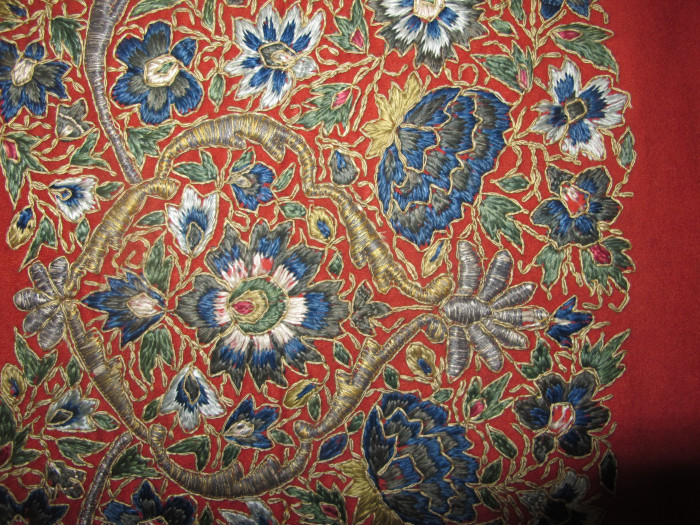 Exceptional Anglo-Indian Embroidered Cover