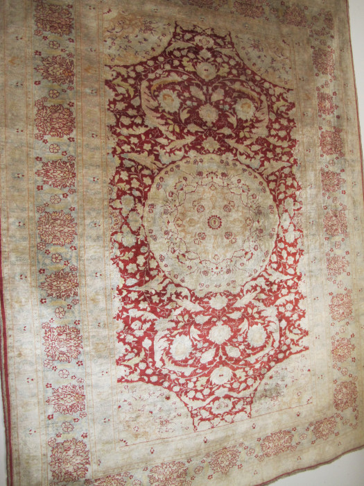 Fine Silk Tabriz Rug