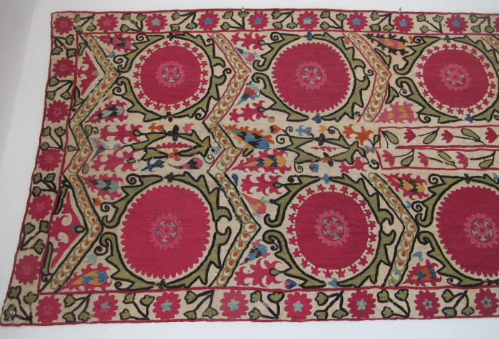 Silk Suzani Panel, Uzbekistan