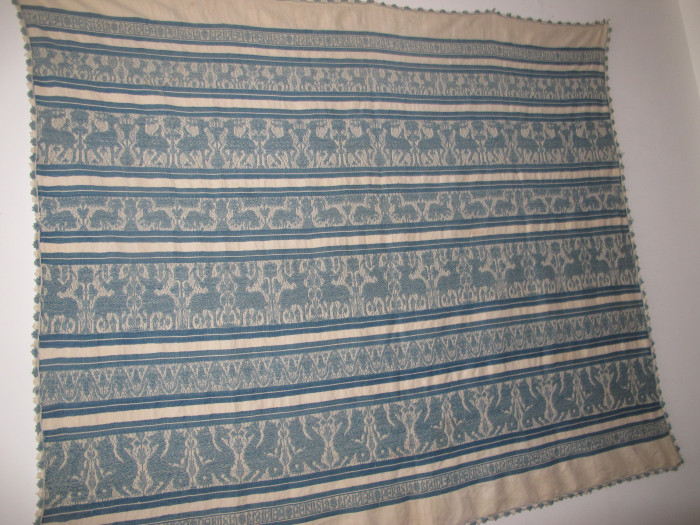 Jacquard Loom Embroidered Panel