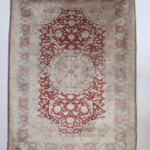 Image of Fine Silk Tabriz Rug