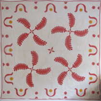 Image of Quilted American Cotton Coverlet